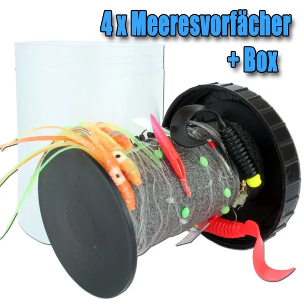 Angel Berger Meeresvorfach Set mit Box Rig Bin mit Meeresvorfächer